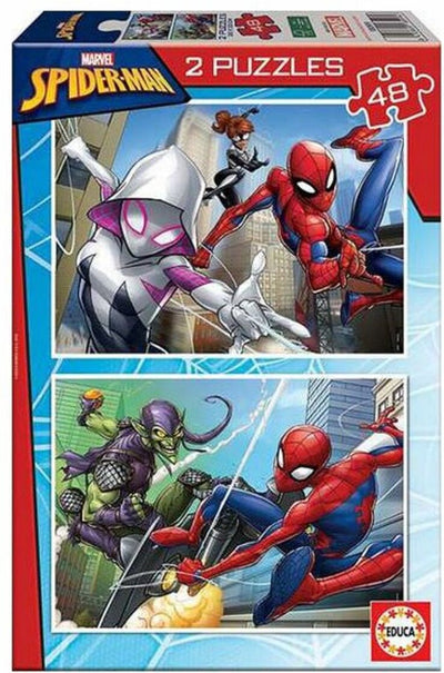 Educa - puzzle - 2 x 48 pièces - Spiderman