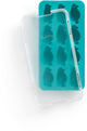 Bac à glaçons Lékué avec couvercle - pingouin - turquoise