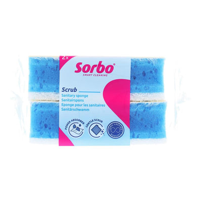 Sorbo éponge hygiénique xl 2 pcs 11,5x6,5x4cm
