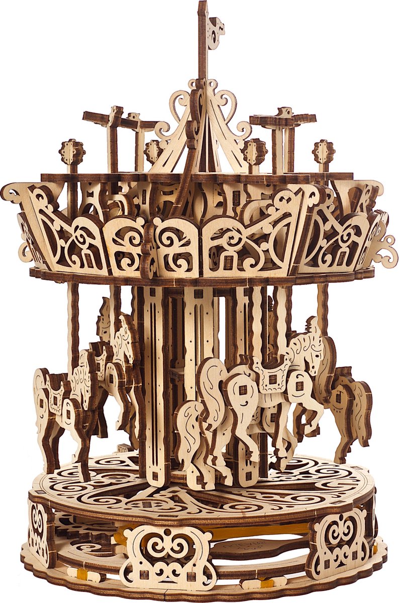 Modèle 3D en bois Ugears - carrousel
