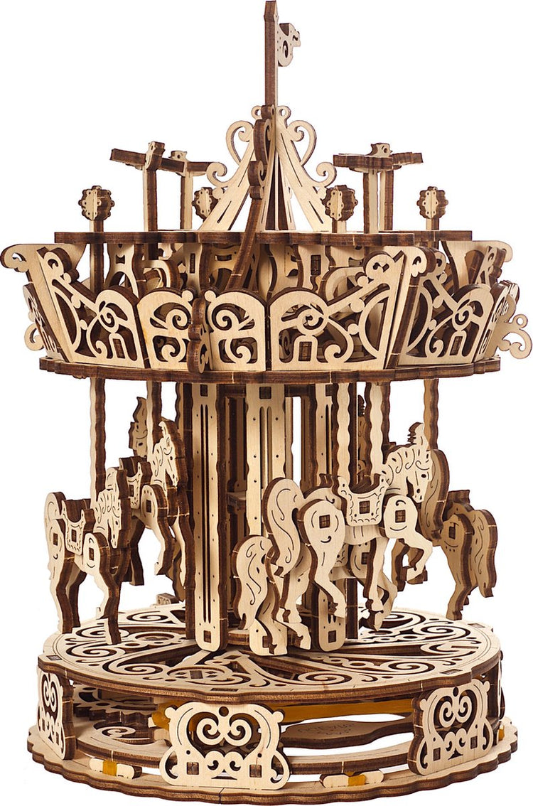 Modèle 3D en bois Ugears - carrousel