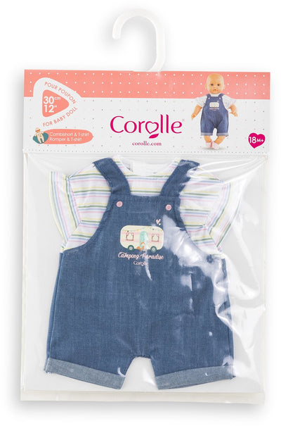 Corolle salopette en jean avec t-shirt petit explorateur - 30cm