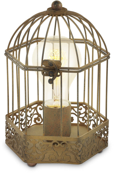 Eglo vintage harling - lampe de table - 1 lumière - couleur rouille