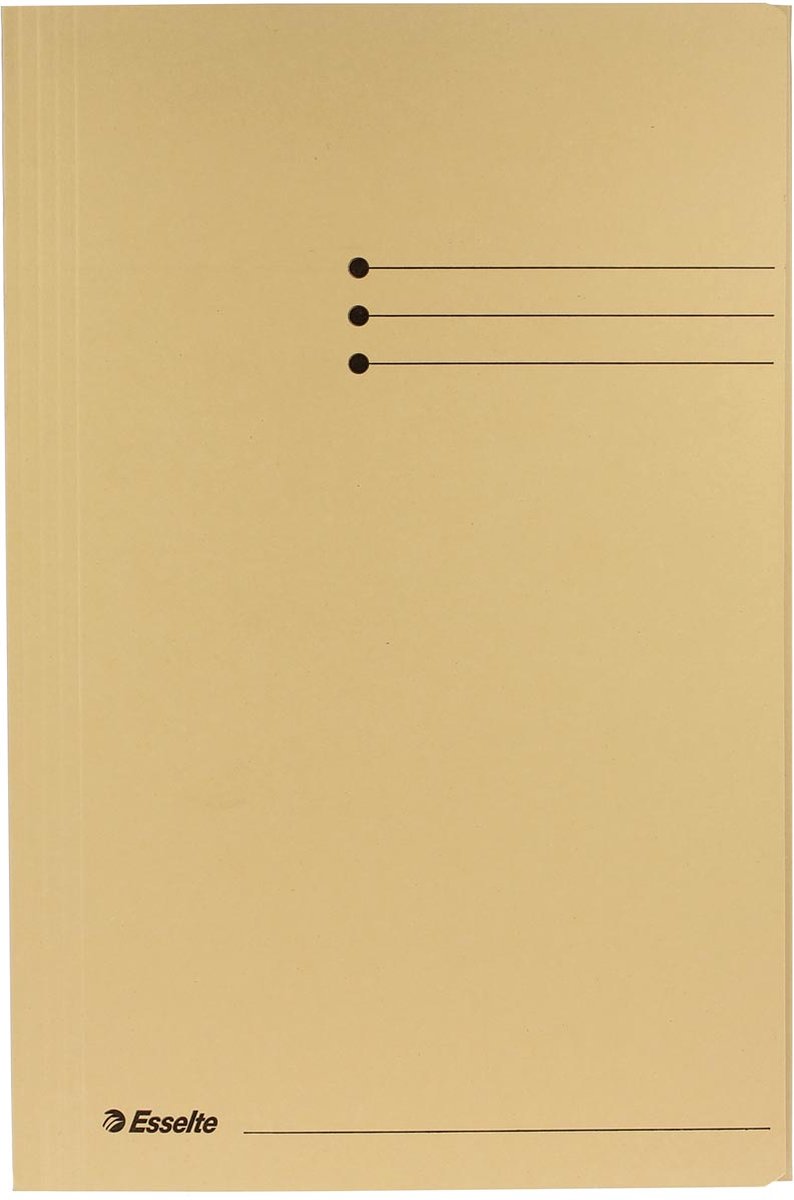 Esselte dossiers 3 rabats folio 240x318mm beige