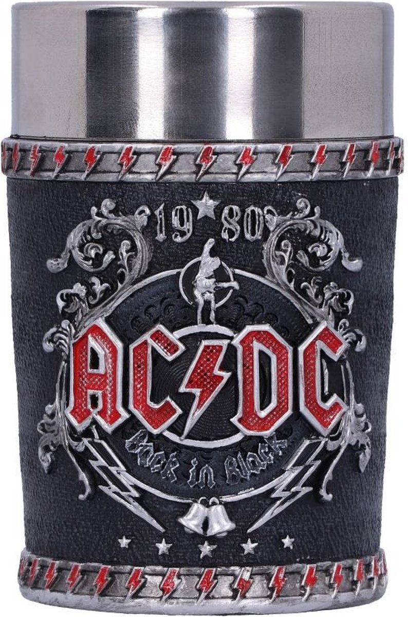 Nemesis now - ac dc back en verre à shot noir - multicolore