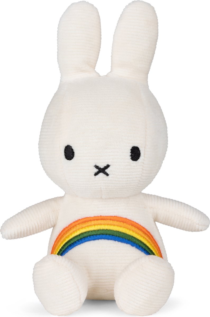 Bon ton toys Miffy - arc-en-ciel blanc cassé - 18 cm - 7''
