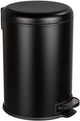 Wenko poubelle à pédale leman easy-close 20 litres noir mat - couvercle à fermeture facile - poubelle - poubelle - poubelle - poubelle - poubelle