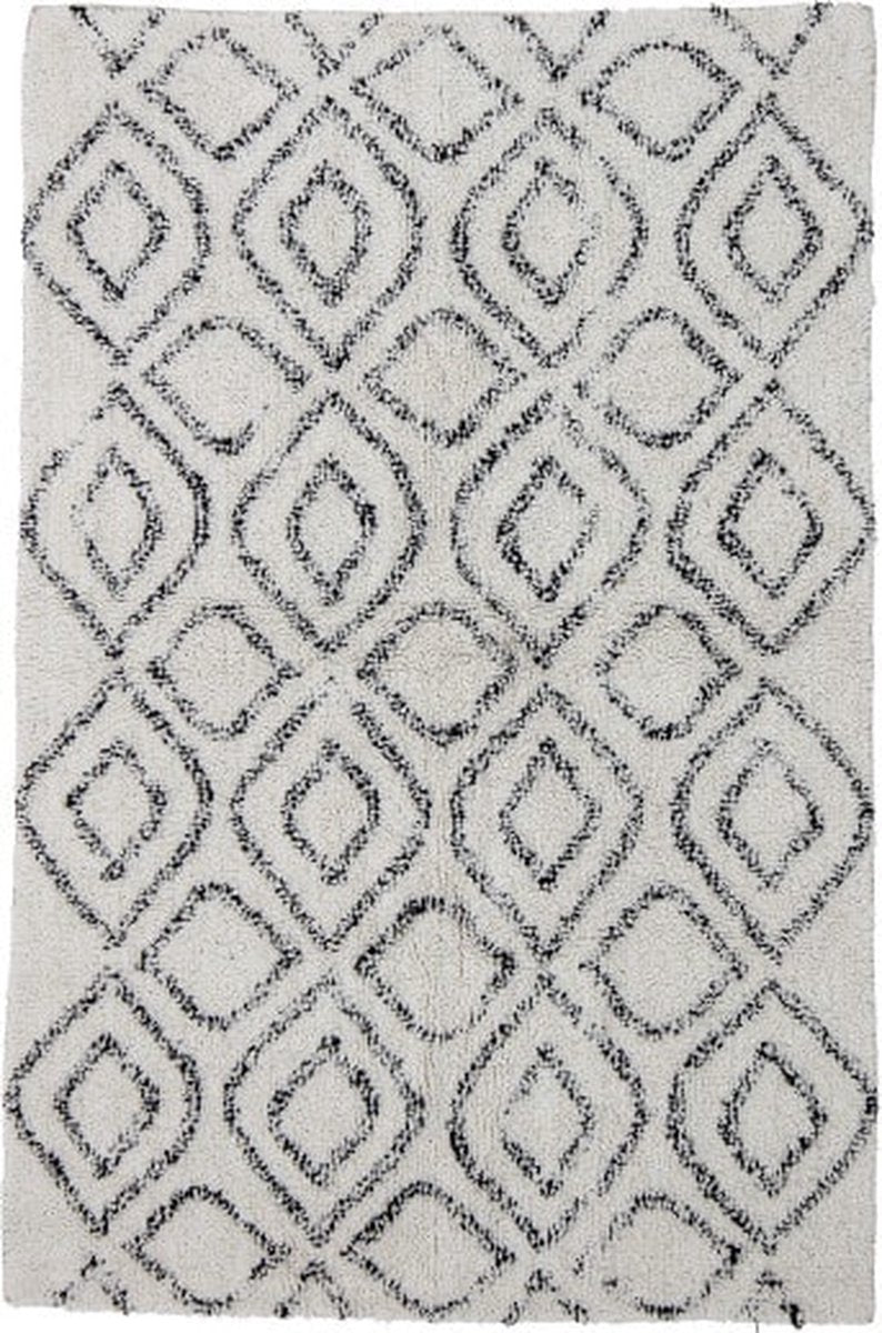 Bloomingville - tapis katie - blanc - coton