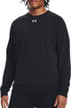 Maillot de sport Under Armour UA Rival Fleece Crew-BLK pour hommes - Noir - Blanc