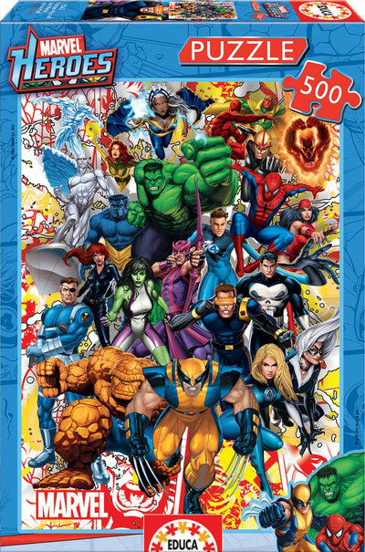 Marvel éduca les super-héros - 500 pièces