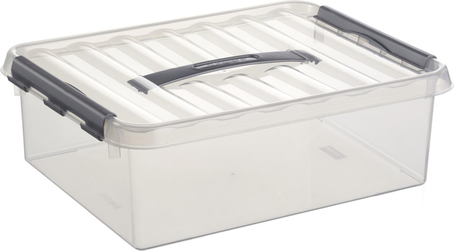 Sunware q-line boîte de rangement 10l transparente