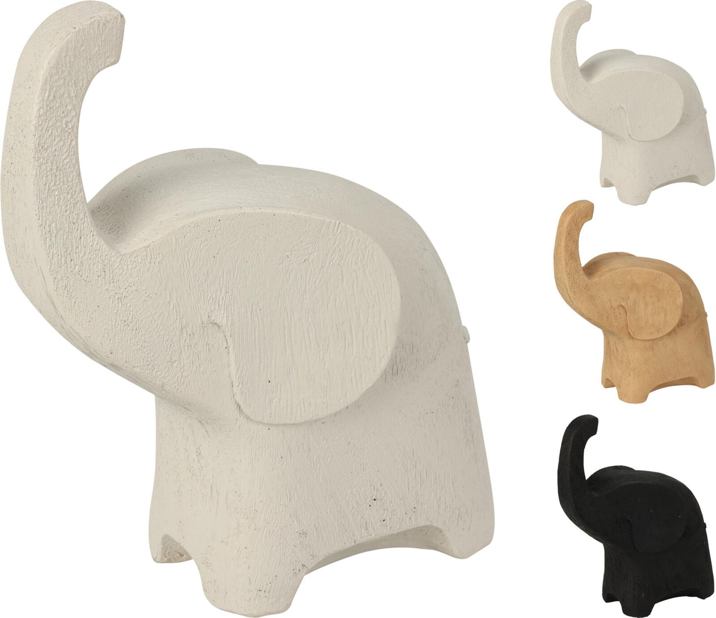 Cozydecor statue éléphant 20cm polystone