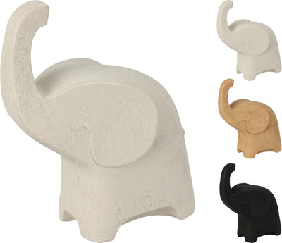 Cozydecor statue éléphant 20cm polystone