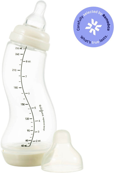 Biberon Difrax natural s - 250 ml - crème - anti colique