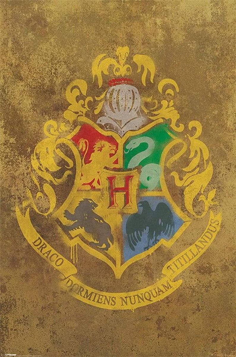 Affiche écusson de Poudlard Harry Potter 61x91,5cm