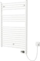 Plieger Elba Sèche-serviettes électrique – Sèche-serviettes – avec thermostat à horloge – 94,2 cm x 60 cm – 500 watts – blanc