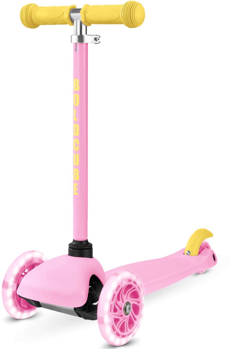 Trottinette à trois roues Boldcube Teeny - rose