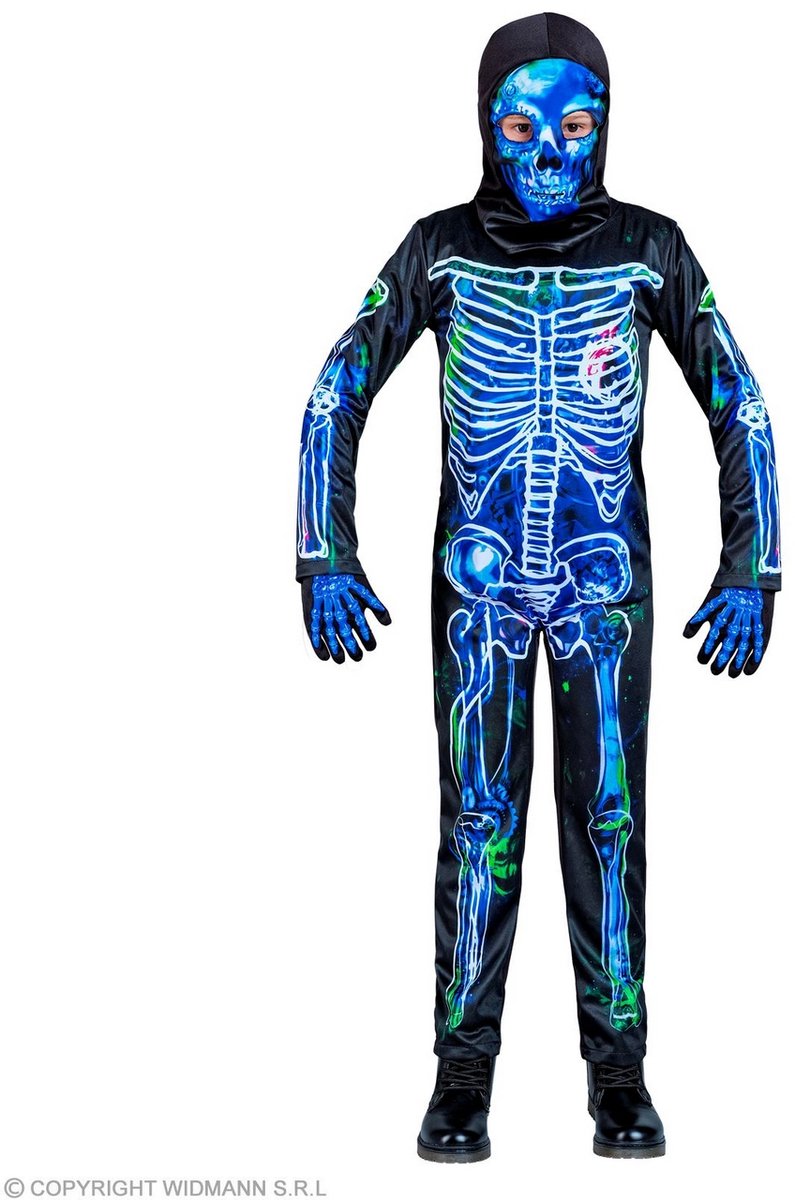 Finidi squelette venimeux bleu noir