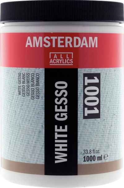 Gesso blanc Amsterdam 1001 pot 1000 ml