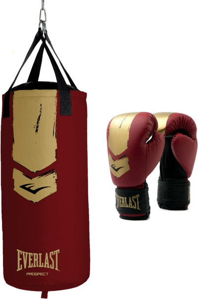 Kit sac lourd Everlast prospect 2, or rouge, 76x28 cm