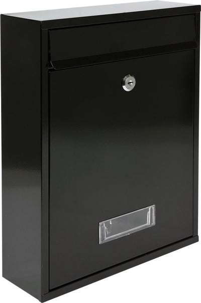 Boîte aux lettres Vorel avec 2 clés - noir - 360x260x80 mm