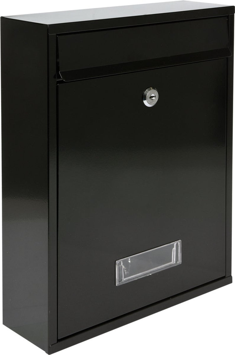 Boîte aux lettres Vorel avec 2 clés - noir - 360x260x80 mm