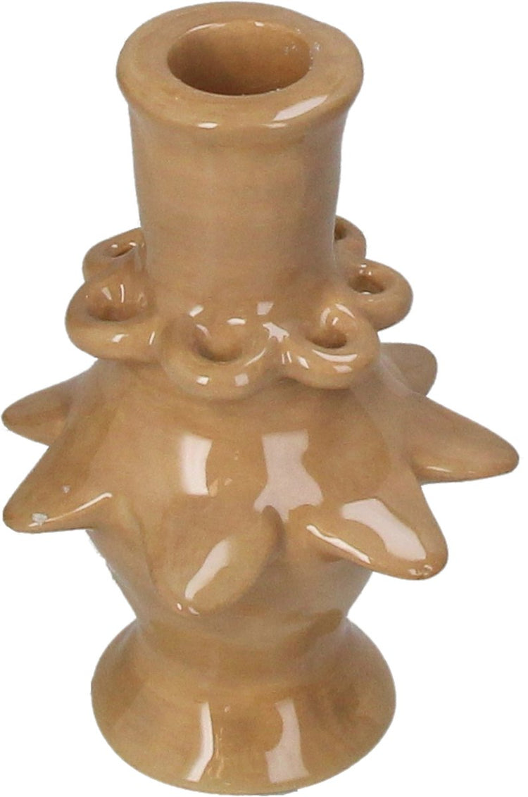 Chandelier collection Hd grès marron 8,8x8,8x13cm