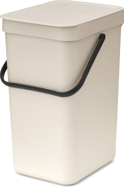 Brabantia sort go poubelle - 12 l - beige doux