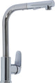 Robinet de cuisine Plieger dour - 1 trou - bec extractible - chrome