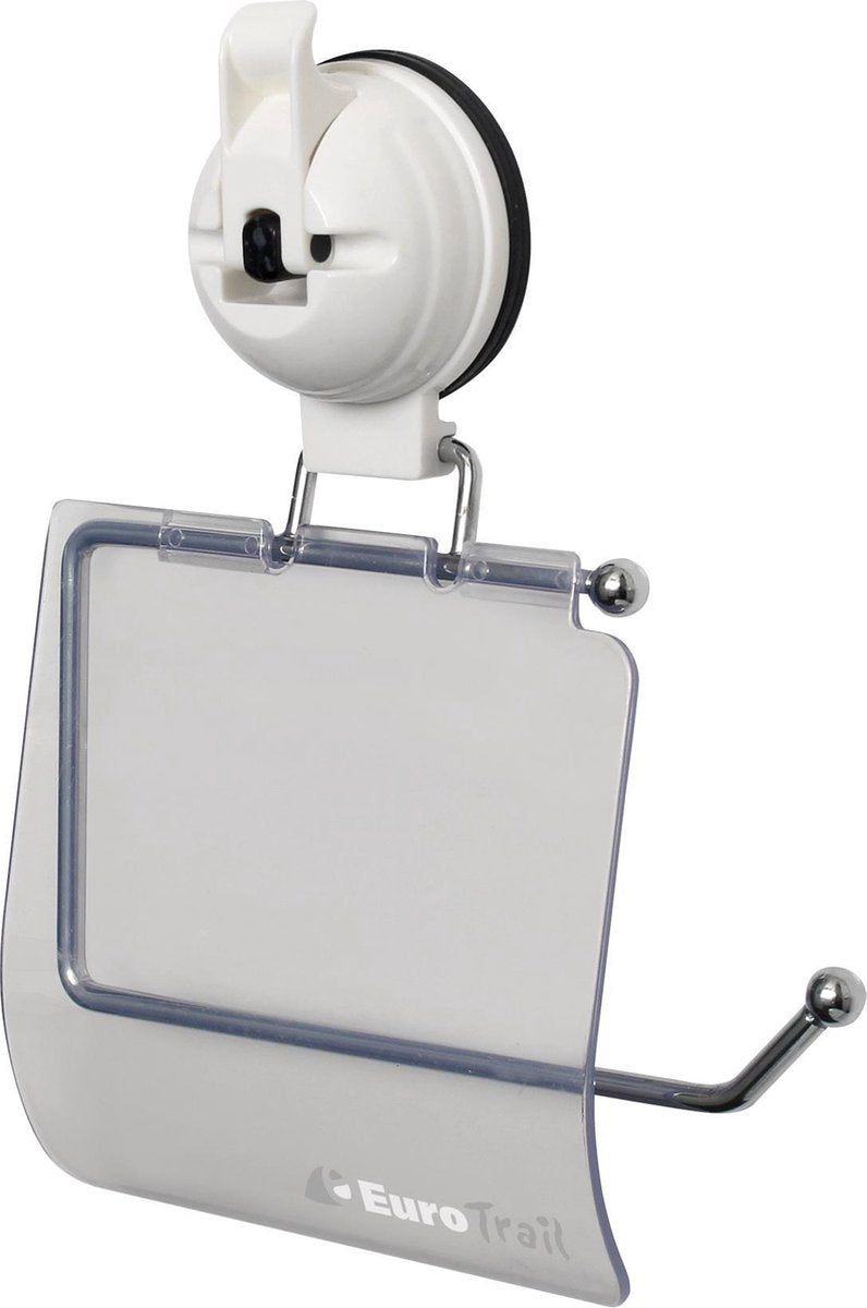 Porte-rouleau papier toilette Eurotrail avec ventouse - blanc