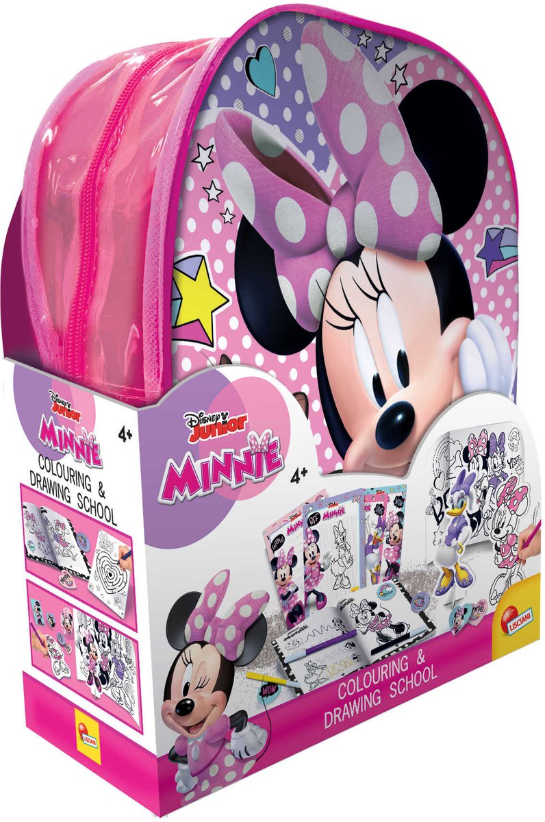École de coloriage et de dessin Lisciani Minnie Zainetto
