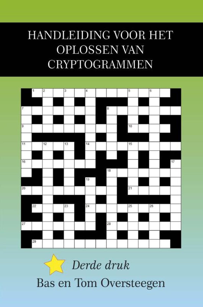 Manuel sans marque sans marque pour résoudre les cryptogrammes