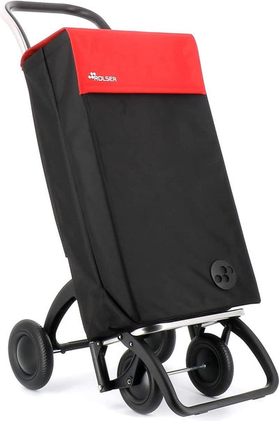 Chariot libre-service Rolser 4 roues - sbelta mf - 4.2 - noir rouge