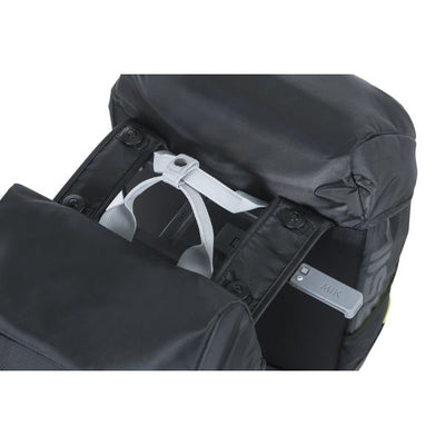 Basil Double Bicycle Bag Miles 34 litres 13 x 26 x 35 cm (2x) Lime noire