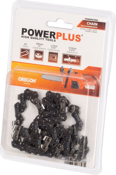 Powerplus - jardin double puissance - powdpg7052 - chaîne - 12 300 mm 45 dents Oregon