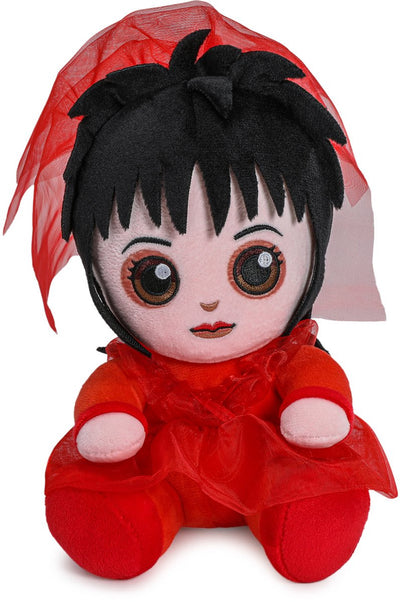 Kidrobot Beetlejuice Lydia en peluche Phunny en robe de mariée -