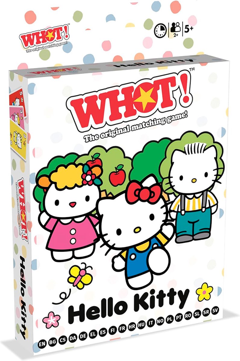 Coups gagnants de Hello Kitty - jeu de cartes - qui est multilingue