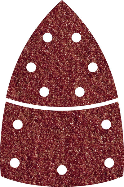 Wolfcraft - papier de verre souris grain 120 - 10 pièces - 95mm - feuille abrasive auto-adhésive multi-ponceuse - 1814000