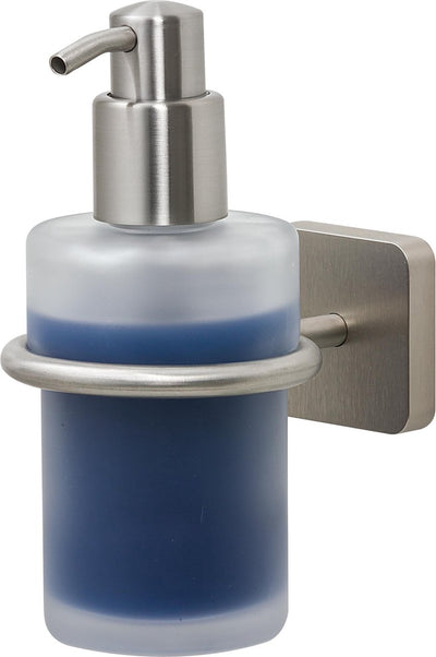 Tiger onu - distributeur de savon mural 180 ml - sans perçage - perçage ni collage - inox brossé