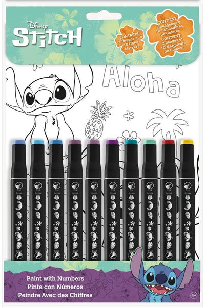 Livre de coloriage Disney Lilo et Stitch avec chiffres
