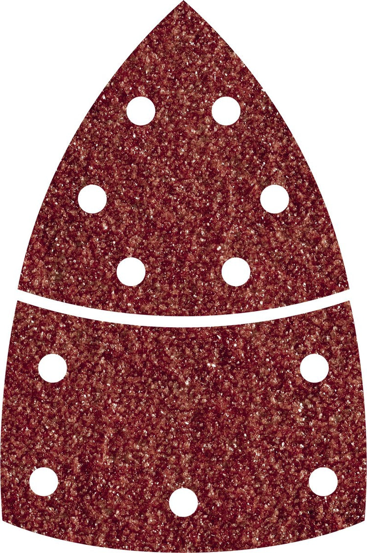Wolfcraft - papier de verre souris grain 120 - 10 pièces - 95mm - feuille abrasive auto-adhésive multi-ponceuse - 1814000