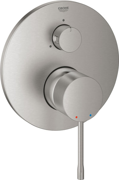 Robinet de douche à encastrer Grohe essence - partie en saillie - 3 sorties - acier inoxydable