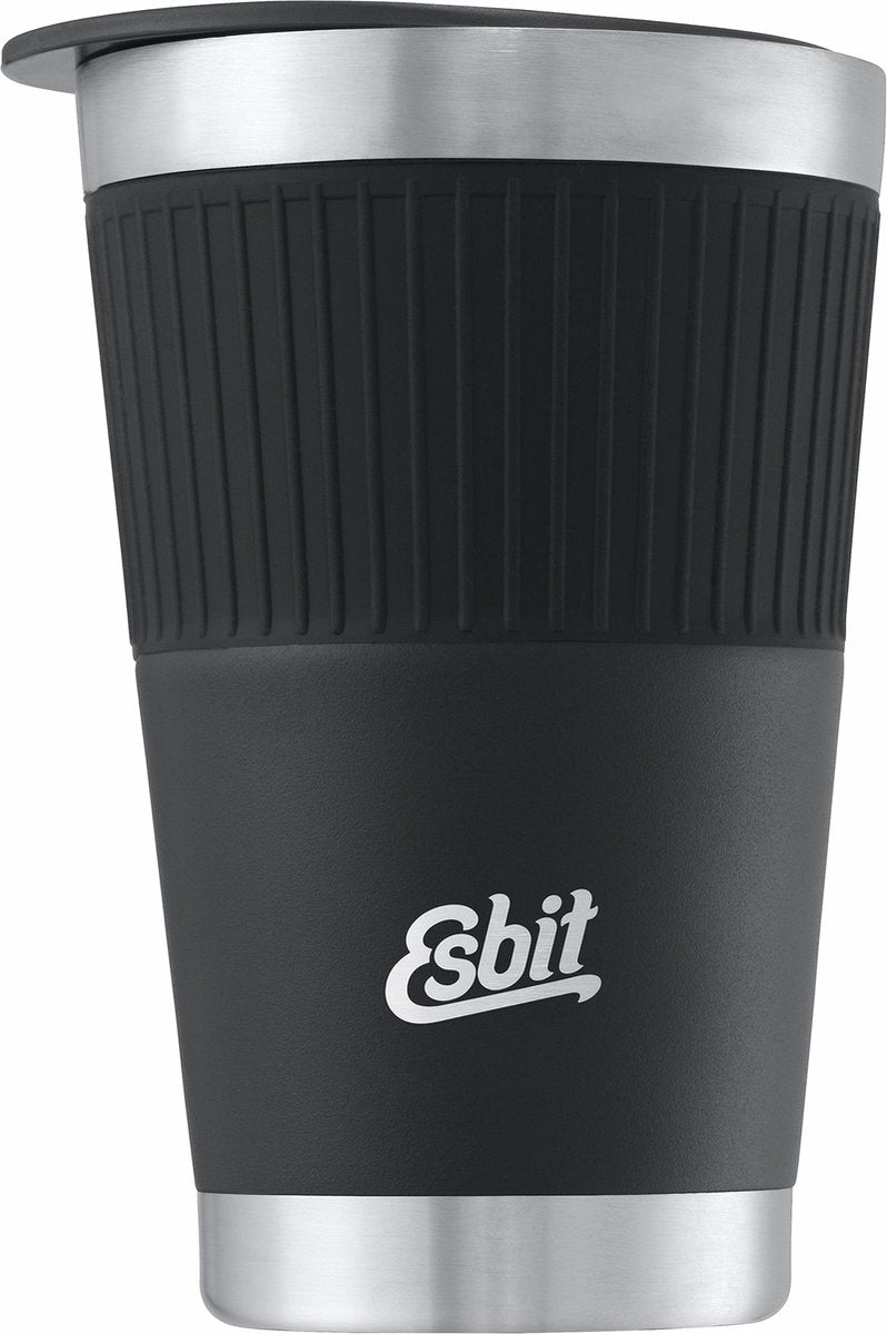 Tasse thermos sculpteur Esbit - 550 ml - noir mat - couvercle à boire - acier inoxydable