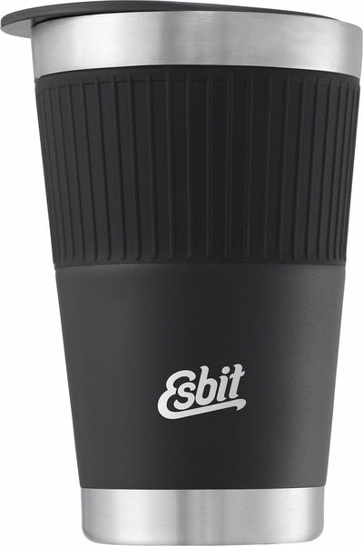 Tasse thermos sculpteur Esbit - 550 ml - noir mat - couvercle à boire - acier inoxydable