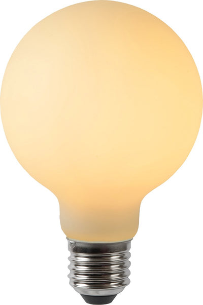 Lucide g80 - lampe à filament - ø 8 cm - LED dimmable - E27 - 1x4,9W 2700K - opale