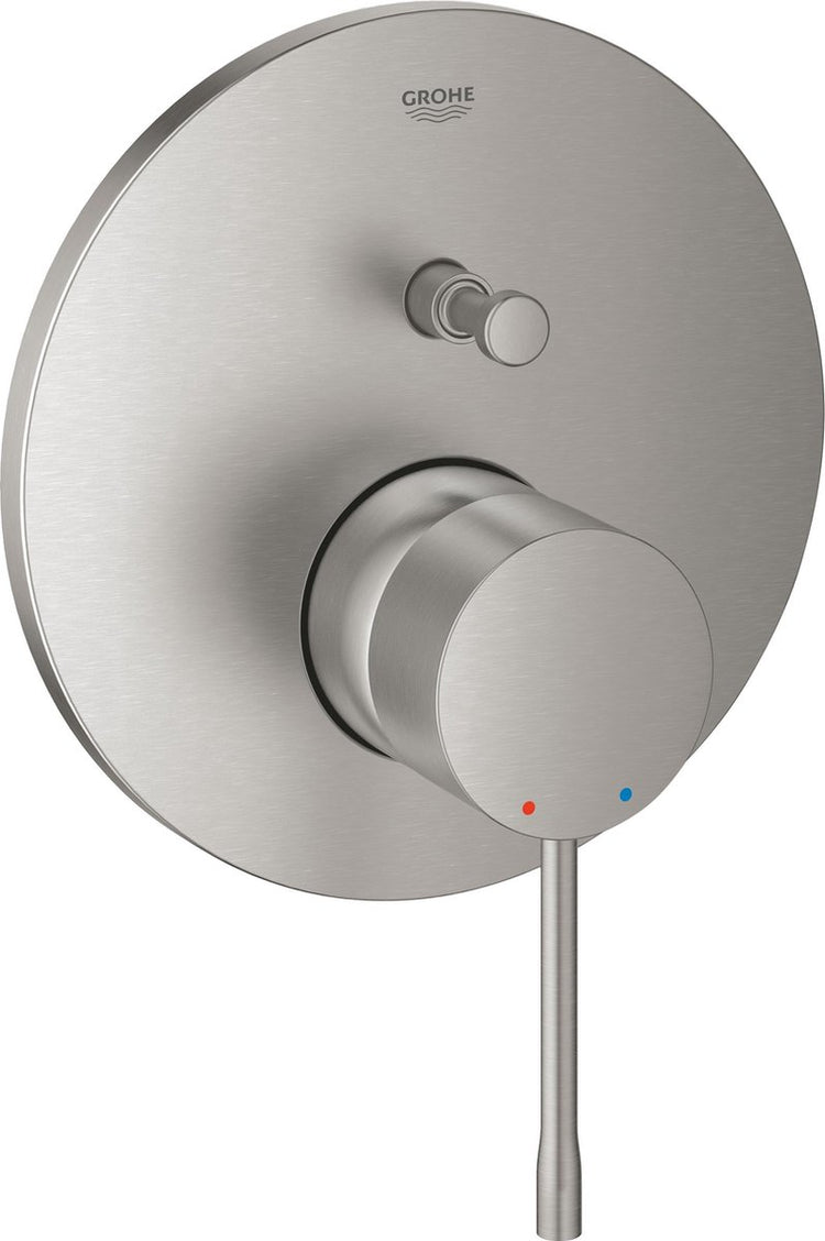 Robinet de douche à encastrer Grohe essence - partie en saillie - 2 sorties - acier inoxydable