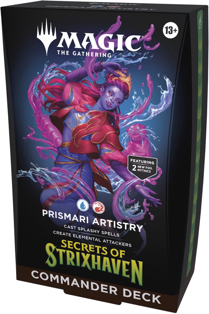 Magic la magie du rassemblement : les secrets du rassemblement du deck commandant strixhaven - art prismari