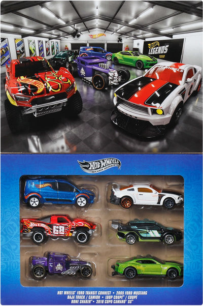 Voitures et camions jouets en métal Hot Wheels - ensemble de 6 véhicules hw legends