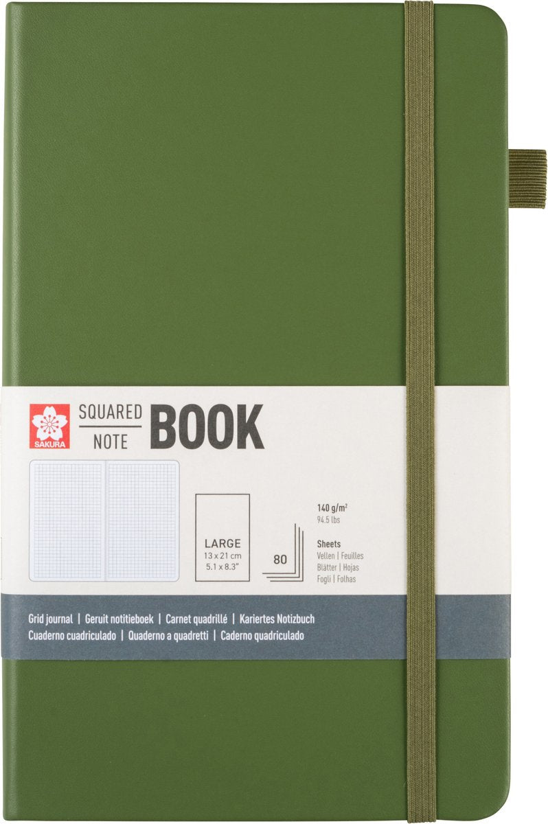 Sakura • carnet carré aiguille de pin 13x21cm