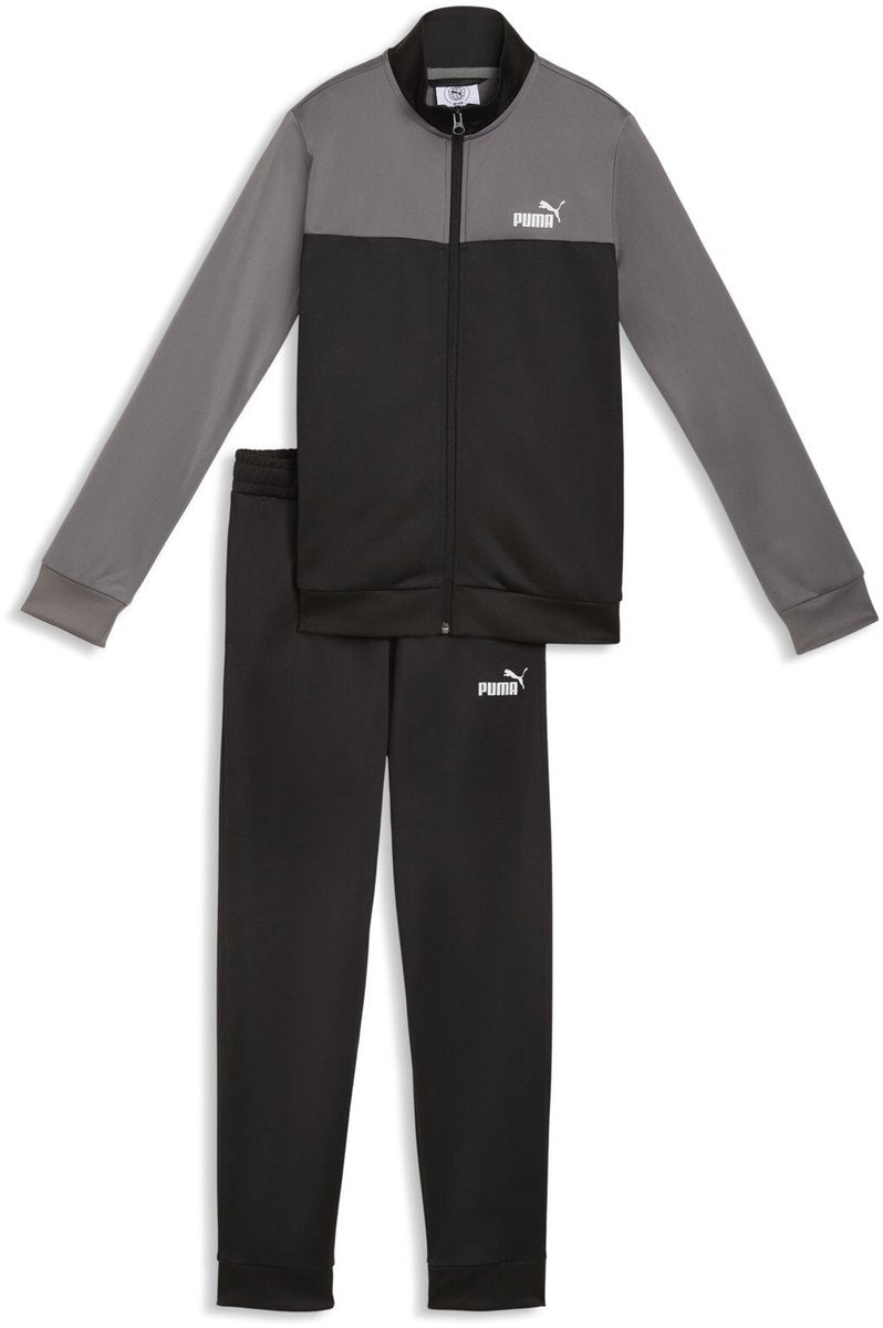 Puma poly colorblock suit b survêtement unisexe - noir